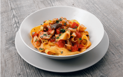 Tagliatelle with Mushroom Sauce