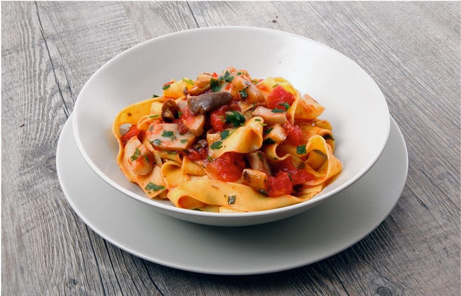 Tagliatelle with Mushroom Sauce