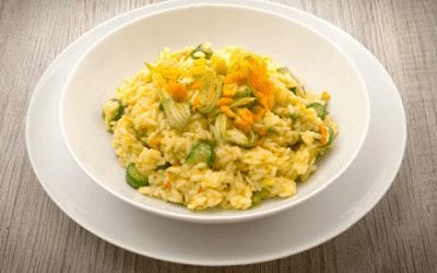 Zucchini flowers Risotto