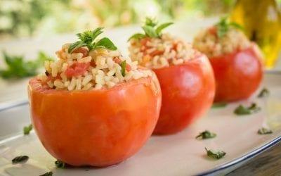 Mozzarella Stuffed Tomatoes