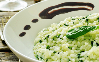 Zucchini Risotto with Balsamic Vinegar